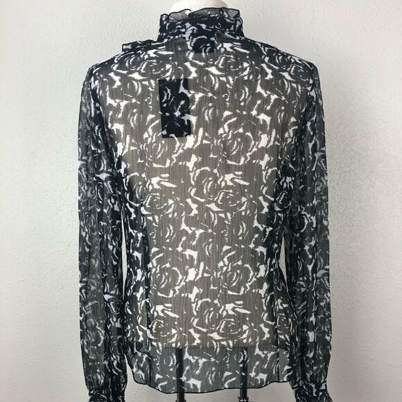 NWT Luciano Dante Button Down Blouse Size 10 - Picture 5 of 6